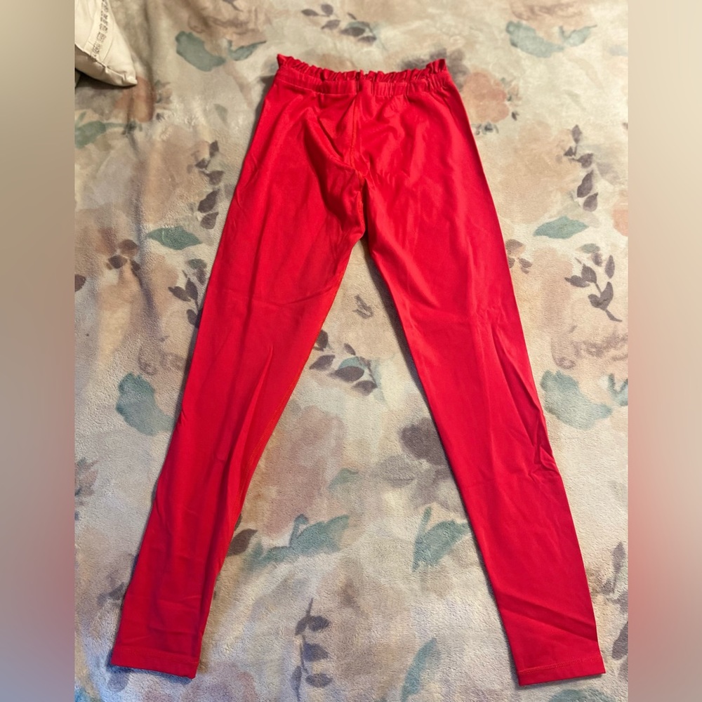 Celestine High Rise Scarlet Ruffle Leggings - Picture 12 of 15